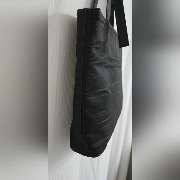 EUC Vintage Salvatore Ferragamo Nylon And Leather Tote w/COA - Picture 3 of 8